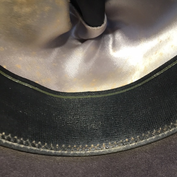 Bee Hats gray wool custom made gray short brim fedora size 7 dynafelt - Picture 12 of 15